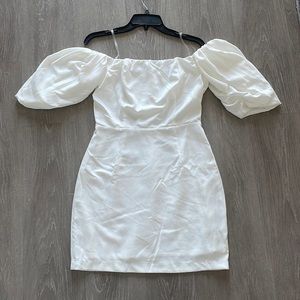 NWOT off the shoulder white dress